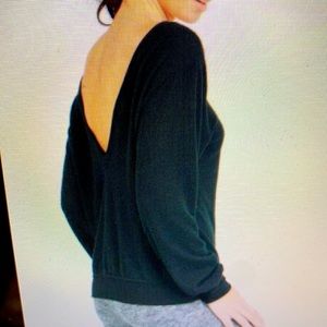 Josh Brown sweatshirt with open V back